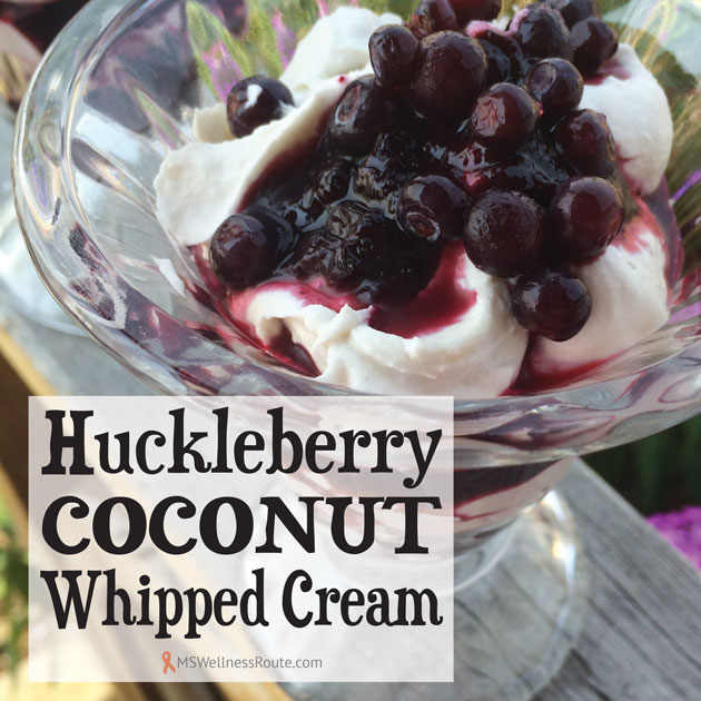 Huckleberry Coconut Whipped Cream