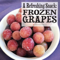 A Refreshing Snack: Frozen Grapes