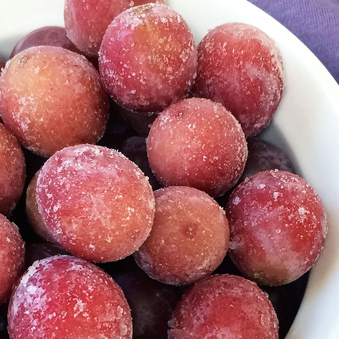 A Refreshing Snack: Frozen Grapes