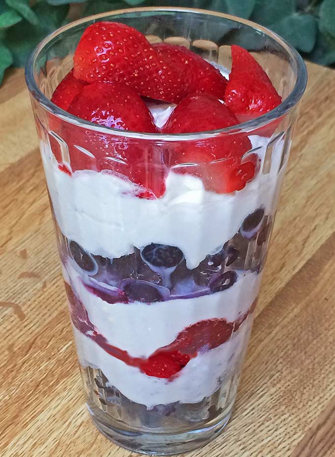 Patriotic Fruit Parfait