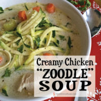 Creamy Chicken "Zoodle" Soup