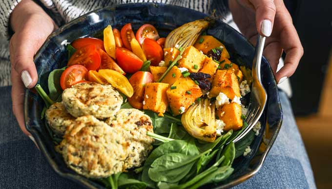 A Plate Full of Healthy Food