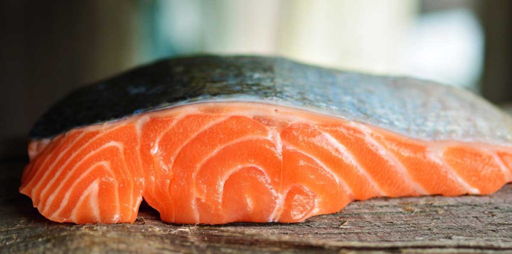 Alaskan salmon steak