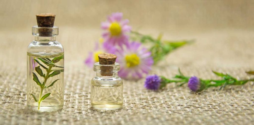 Essential oils and wildflowers.