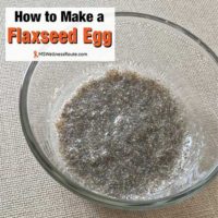 Bowl with flaxseed with overlay: How to Make a Flaxseed Egg
