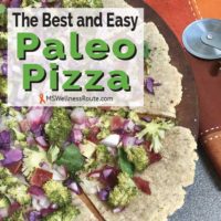 Picture of the best and easy paleo pizza.