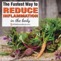 Herbs and Veggies with overlay: The Fastest Way to Reduce Inflammation in the Body